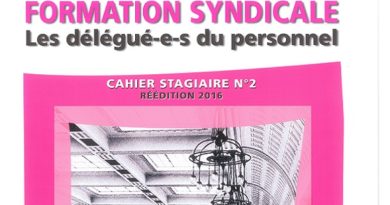 Quelles formations syndicales ? Quelles formations syndicales ?