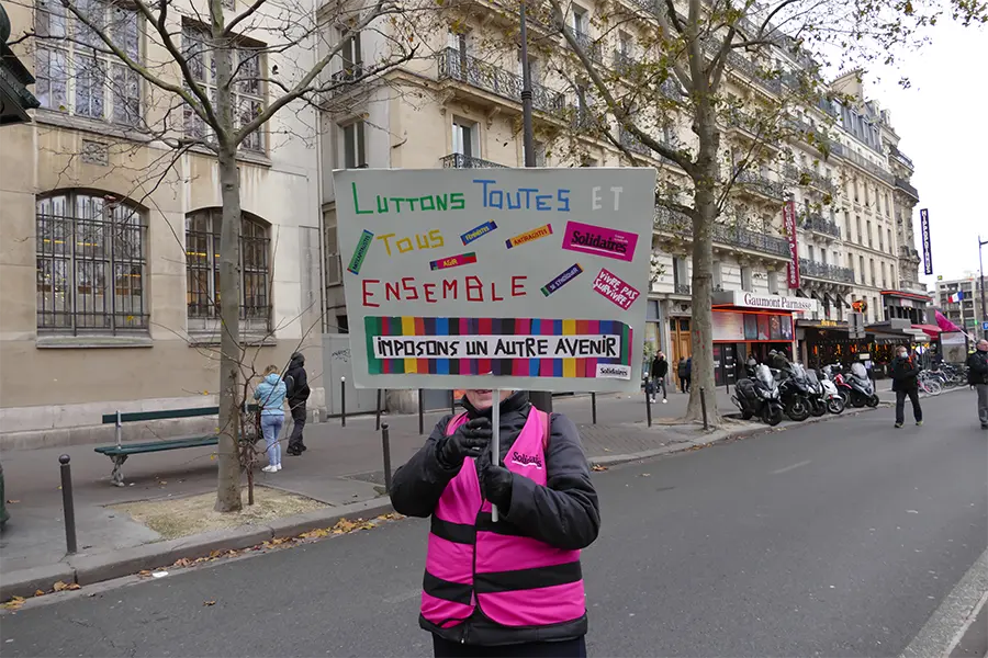 Manifestation nationale des retraité∙es, à Paris, le 2 décembre 2021. [Gérard Millant]