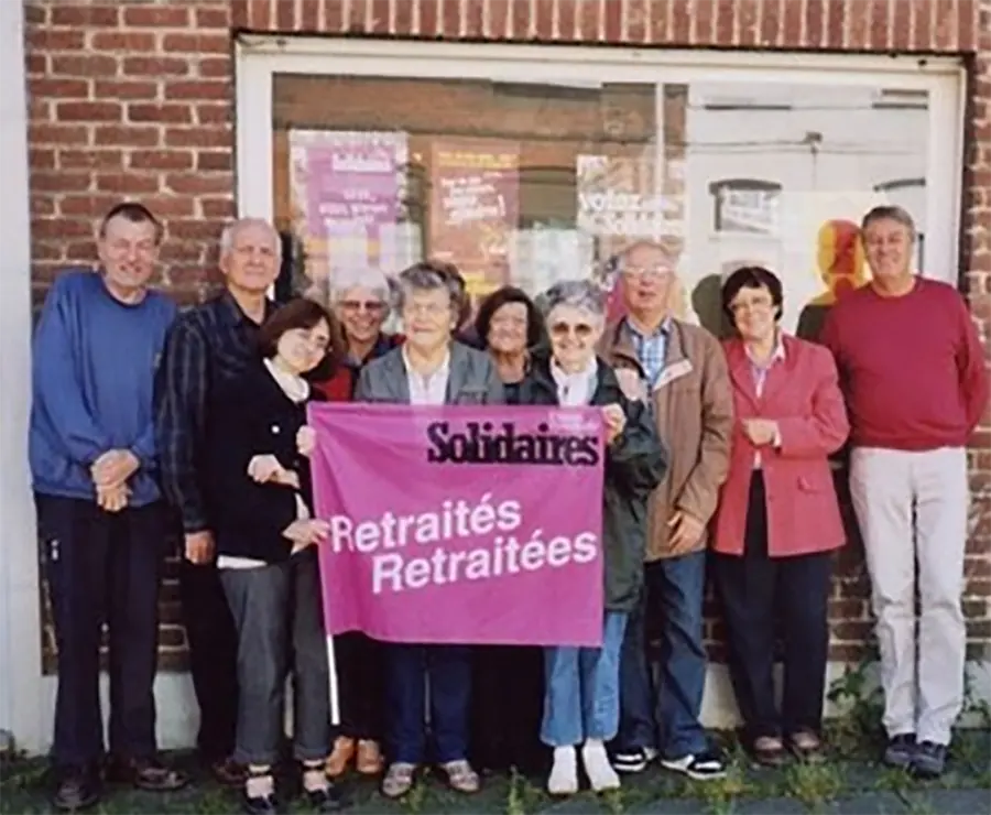 A l’occasion d’un anniversaire de Jean-Marie Lempereur, militant retraité Solidaires dans le Nord/Pas-de-Calais. [Michel Mercier]