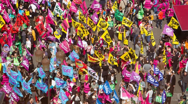 La manifestation Solidaires du 24 mars 2012 à Paris. [C. Voisin]