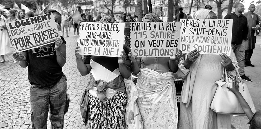 Le 24 août 2024, lors de la manifestation du 28ème anniversaire de l’attaque contre les sans-papiers de l’église Saint-Bernard à Paris. [Serge D’ignazio]