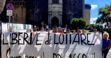 Naples : « Libre de lutter ! Arrêtons le projet de loi 1660 ! » [DR]