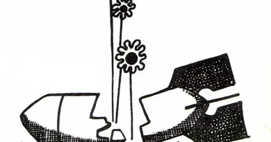 Dessin de Francisco Lezcano Lezczno, dans Parole et Société, 1973. [Coll. CM]