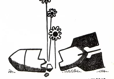 Dessin de Francisco Lezcano Lezczno, dans Parole et Société, 1973. [Coll. CM]