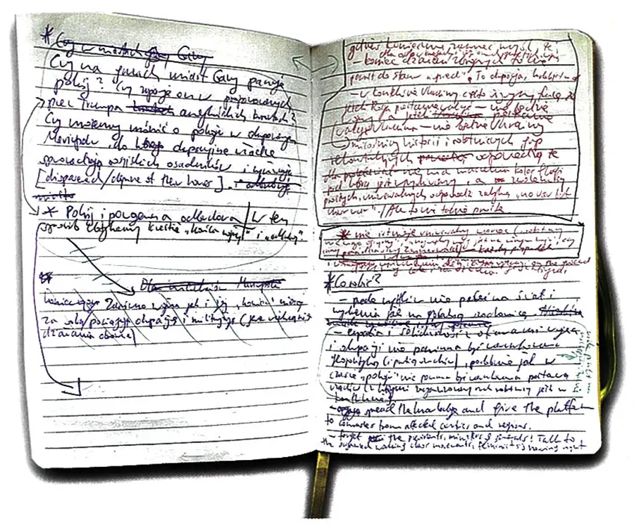 Extrait du manuscrit en Polonais d'Ignacy [Coll.IP]