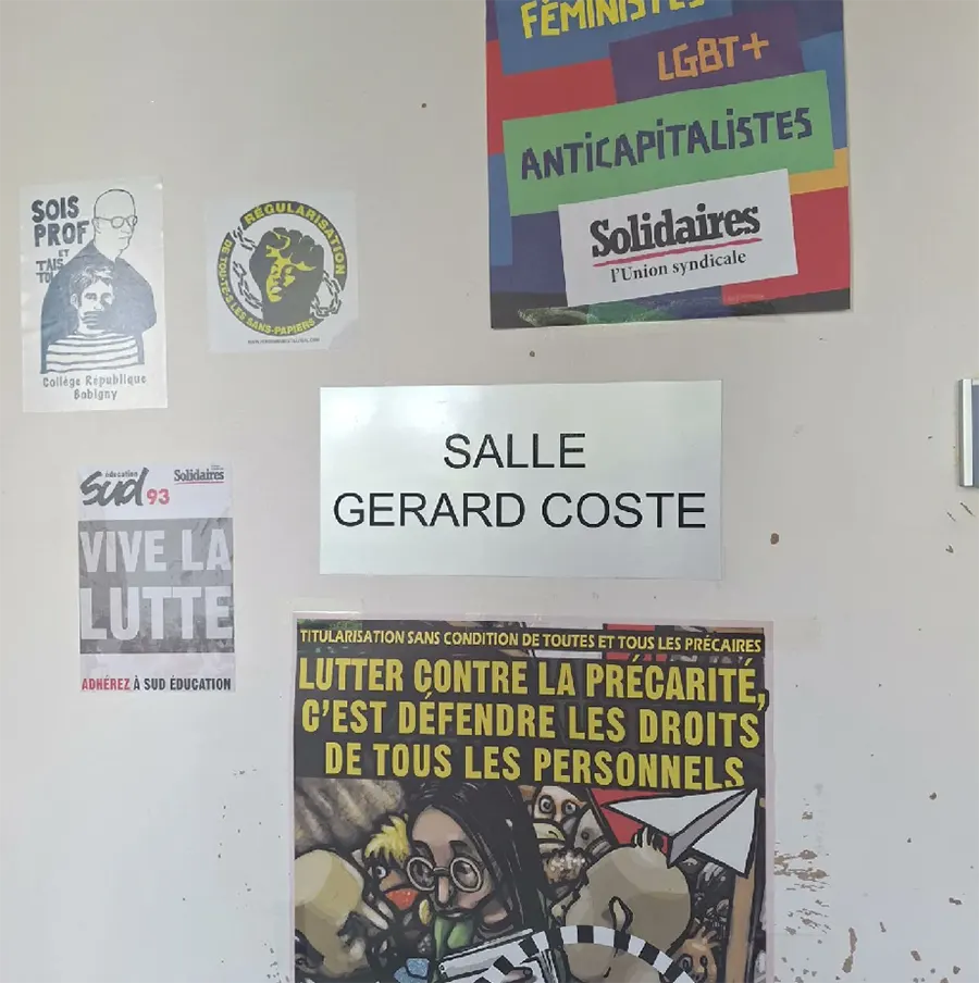 L'UL Solidaires Saint-Denis prend possession de son nouveau local et lui donne le nom de Gérard Coste, militant de Solidaires 93 et SUD PTT. [Solidaires 93]