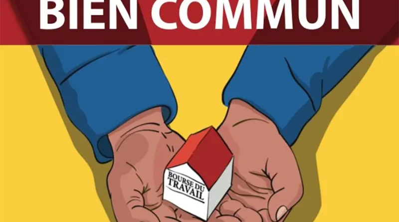 Affiche intersyndicale en défense de la Bourse du travail. [DR]