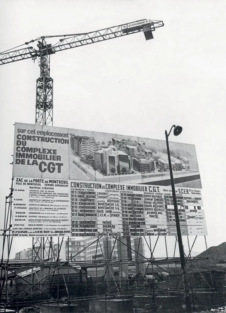 La construction du complexe à Montreuil. [CGT]