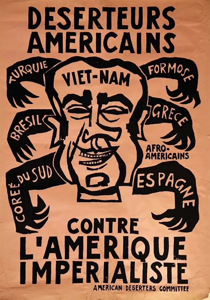 Affiche contre l’impérialisme américain ; années 1960. [DR]
