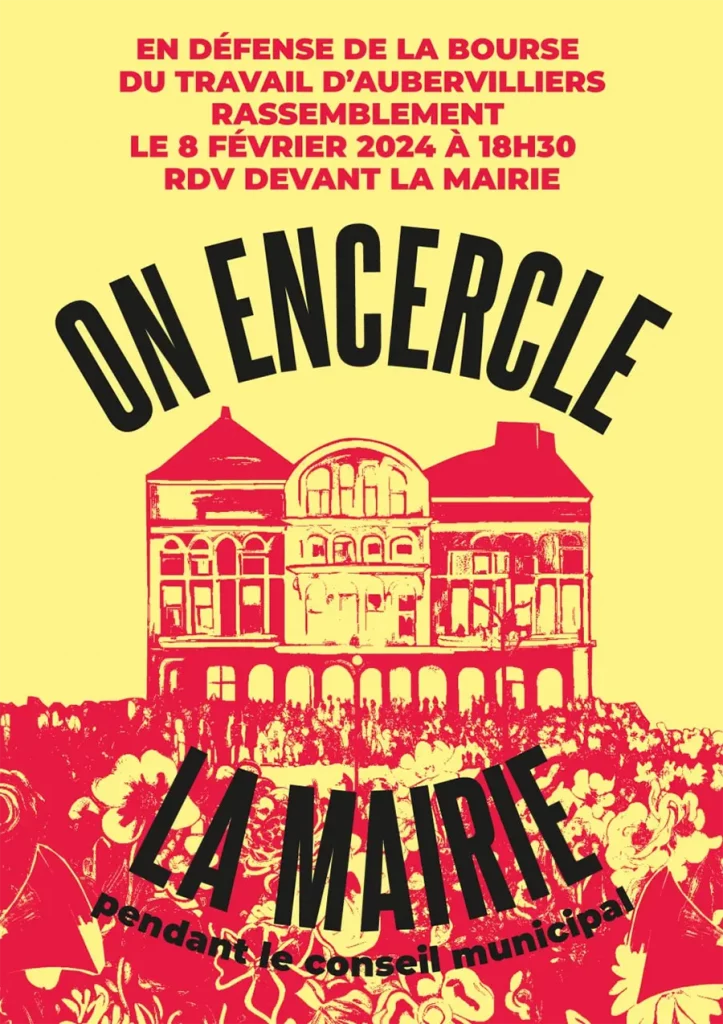 L’encerclement de la mairie. [DR]