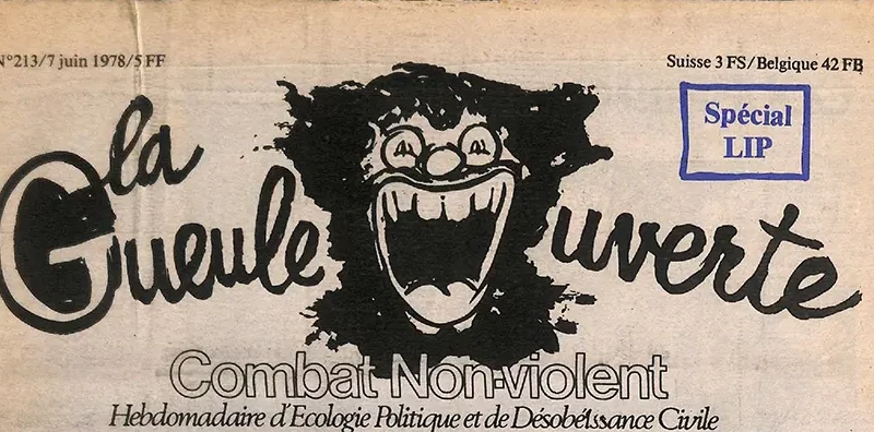 En une du numéro de La Gueule ouverte n°213 du 7 juin 1978. [Coll. CM]