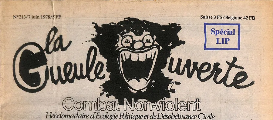 En une du numéro de La Gueule ouverte n°213 du 7 juin 1978. [Coll. CM]