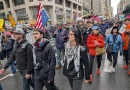Manifestation du 5 avril 2025 à New York [Coll. DLB]