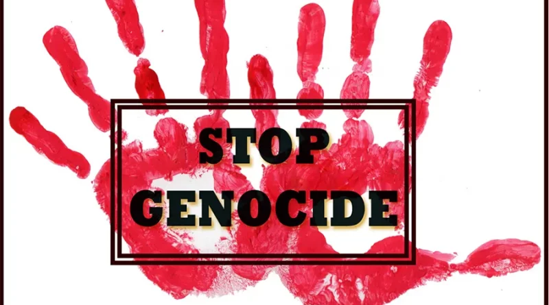 « Stop génocide », 2024. [Nayla Hanna]