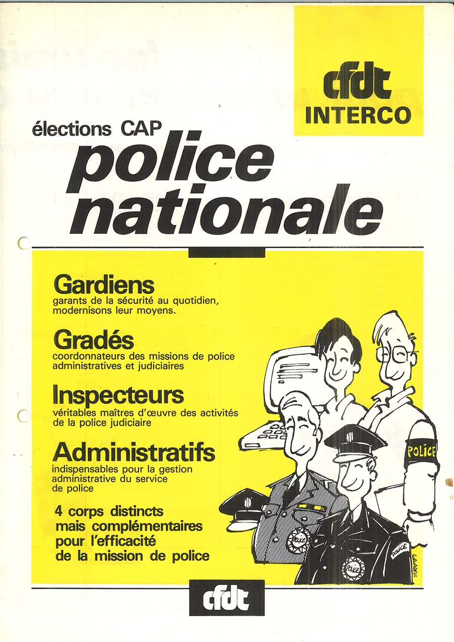 Affiche CFDT pour des élections CAP dans les années 1980. [Archives CFDT]