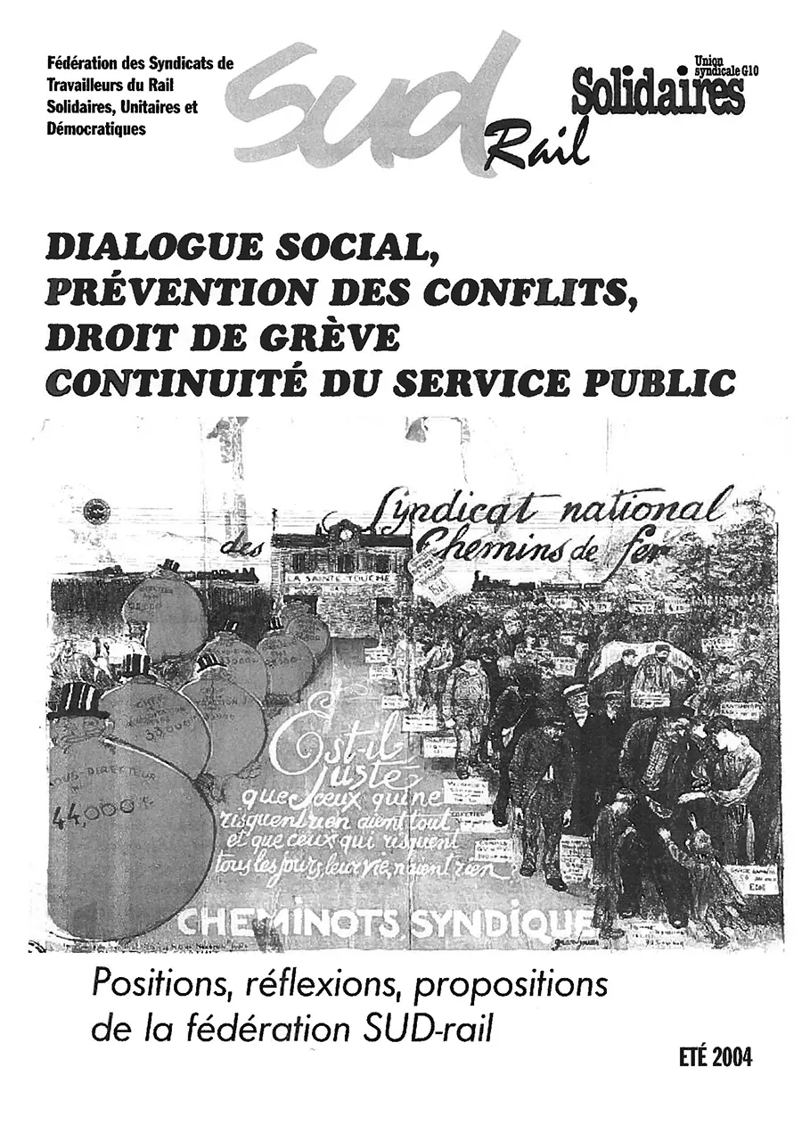 Brochure de la fédération SUD-Rail, 2004. [Coll. CM]
