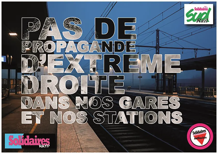 Campagne syndicale contre l’extrême droite. [SUD-Rail]