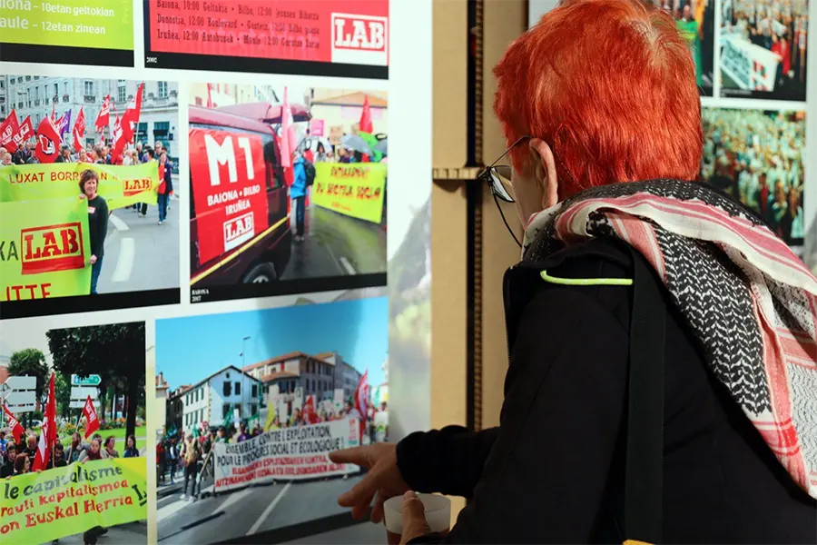 Exposition de photos lors des 40 ans d’implantation de LAB au Pays basque Sud, en 2024. [LAB]