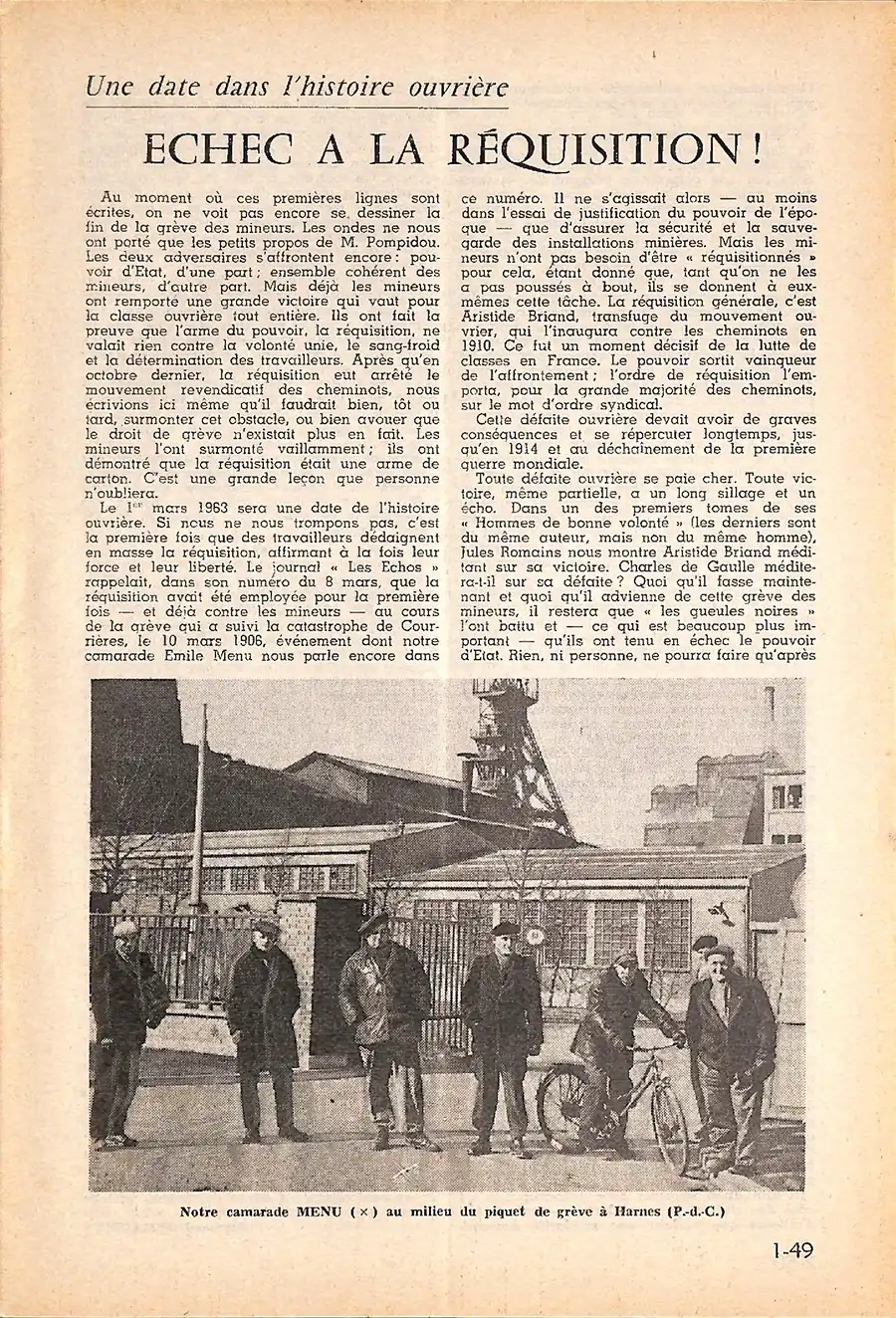 Extrait de La Révolution prolétarienne n°481, de mars 1963. [Coll. CM]