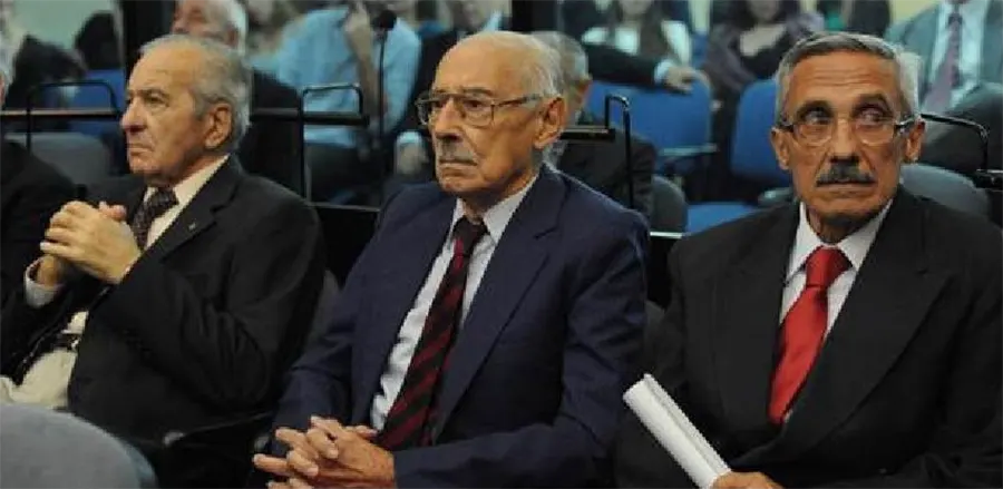 Le dictateur argentin Videla lors de son procès en 2013. [HIJOS Capital]