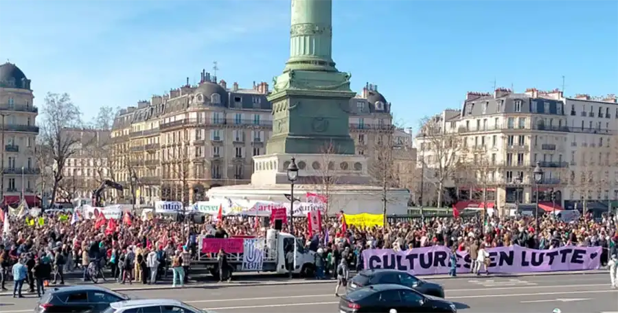 Lors d’une journée « Cultures en lutte », le 20 mars 2025. [SUD Culture Solidaires]