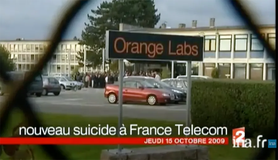 « Nouveau suicide à France Télécom », 2009. [DR]