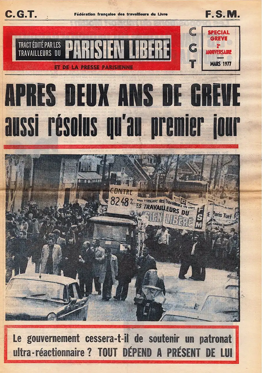 Un exemple de « Parisien Libéré » édité par la CGT durant le conflit. [Coll. CM]