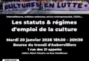 Une permanence syndicale sur les statuts et régimes d’emploi de la culture. [SUD Culture Solidaires]